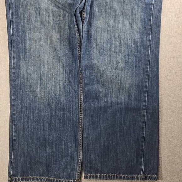 Anchor Blue Straight Boot Jeans Baggy Y2K 36x30 Wide Leg - Picture 3 of 11